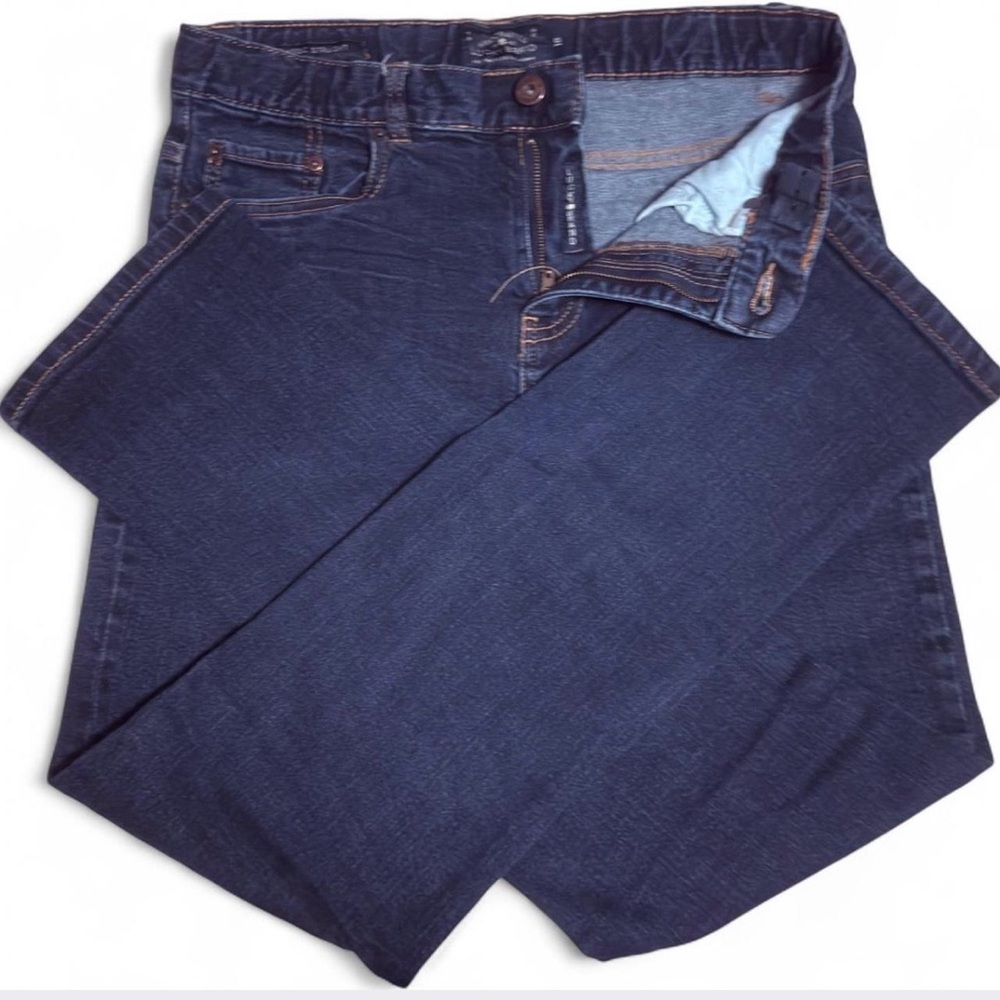 Lucky Brand Boys Dark Blue Straight Jeans